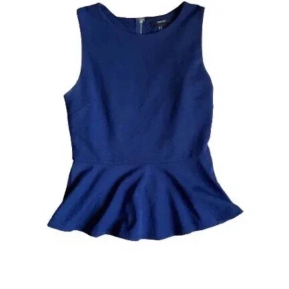 FOREVER 21 Blue Pulplum Tank Women Size Medium